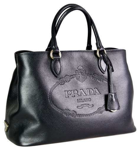 black leather prada purse like new|pictures black leather prada purses.